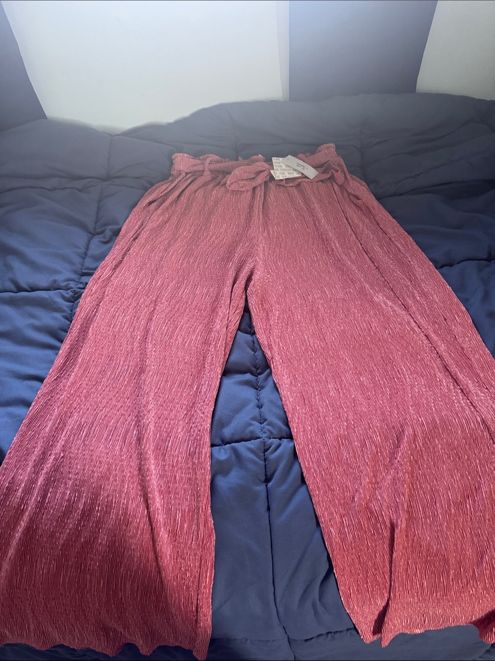 LuLaRoe Pleated Paperbag Waist Pants in Rose